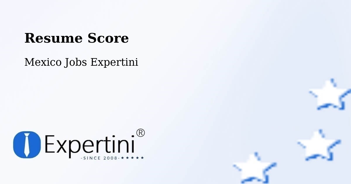 Resume Score & Job Description Match Tool – Colipa - Mexico Jobs Expertini
